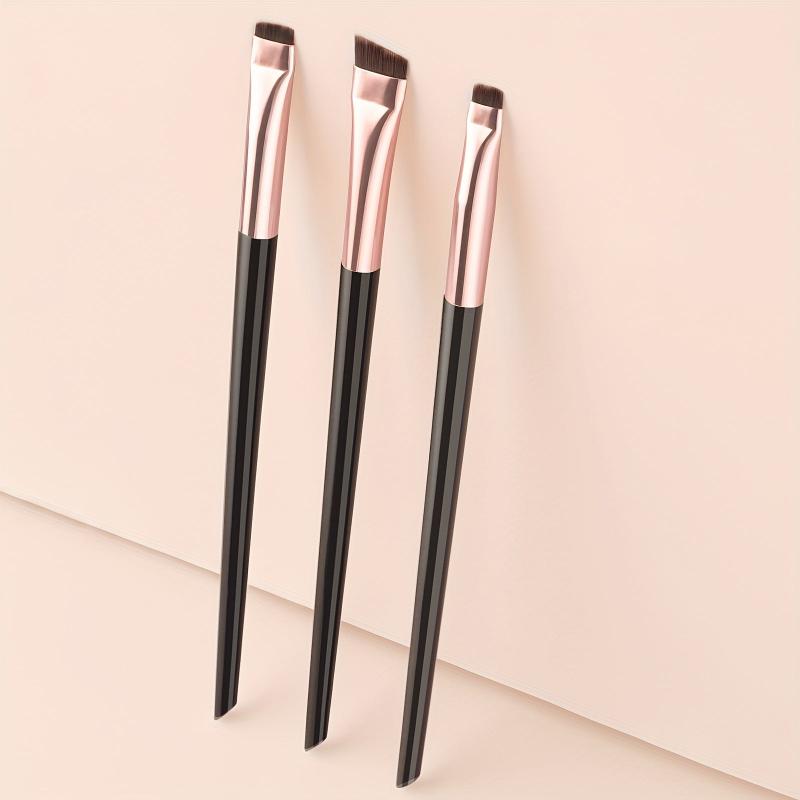 3pcs Eyeliner Brush Set Portable Cosmetic Brushes for Eye Makeup