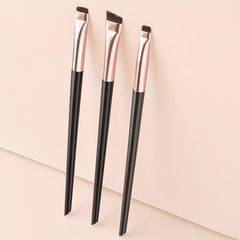 3pcs Eyeliner Brush Set Portable Cosmetic Brushes for Eye Makeup