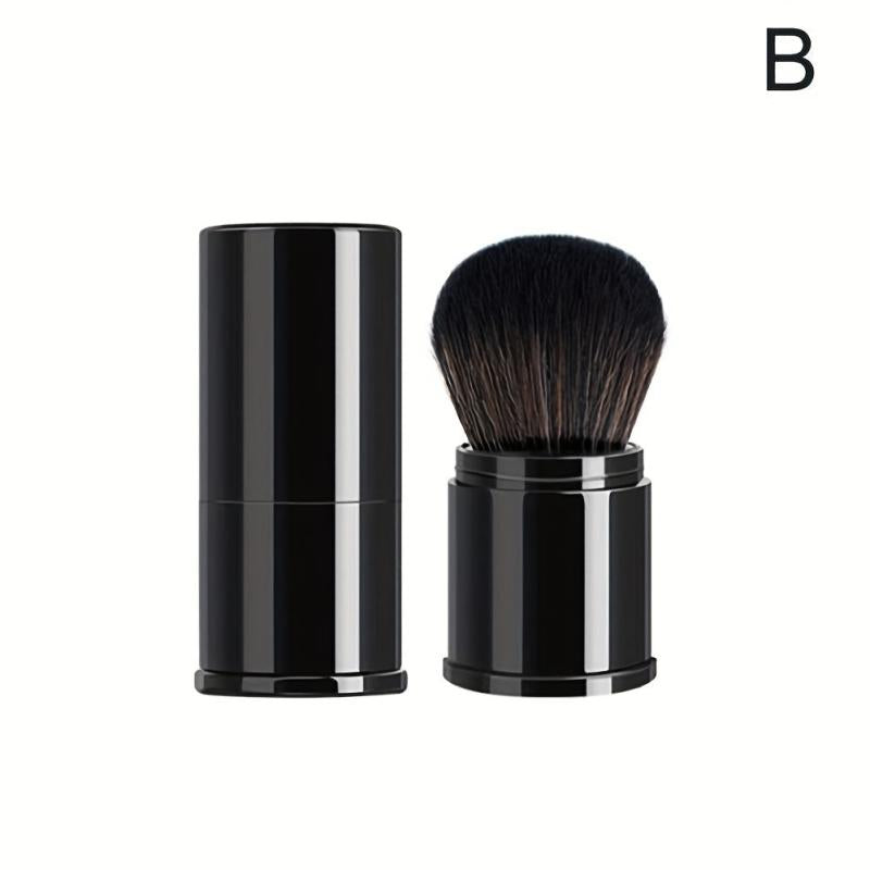 Travel Size Retractable Blush Brush with Lid