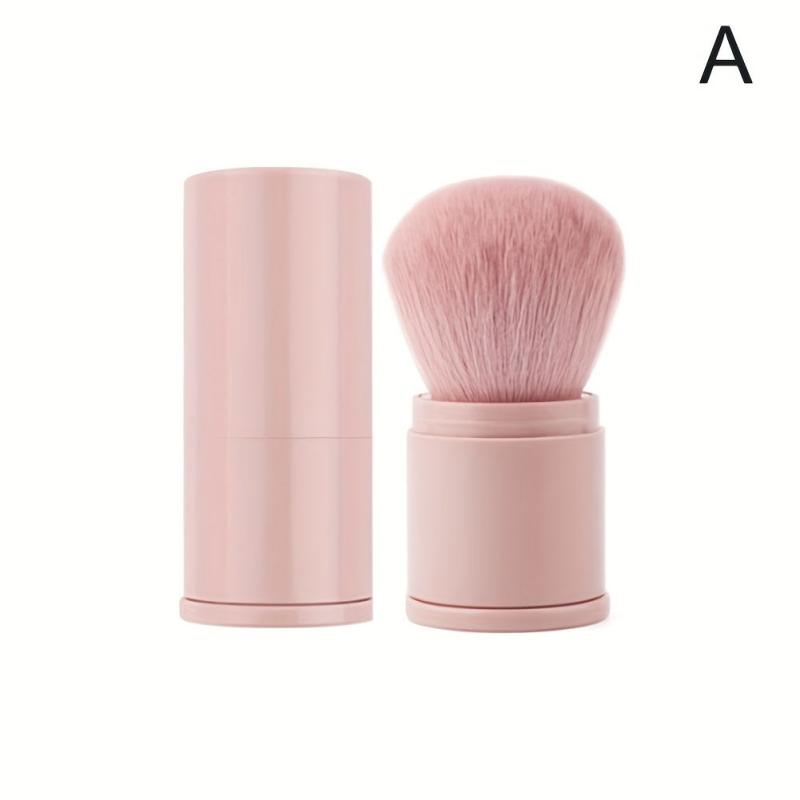 Travel Size Retractable Blush Brush with Lid