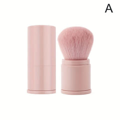 Travel Size Retractable Blush Brush with Lid