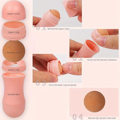 Double Headed Face Absorbing Roller Natural Volcanic Stone Facial Pore