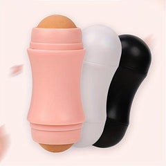 Double Headed Face Absorbing Roller Natural Volcanic Stone Facial Pore