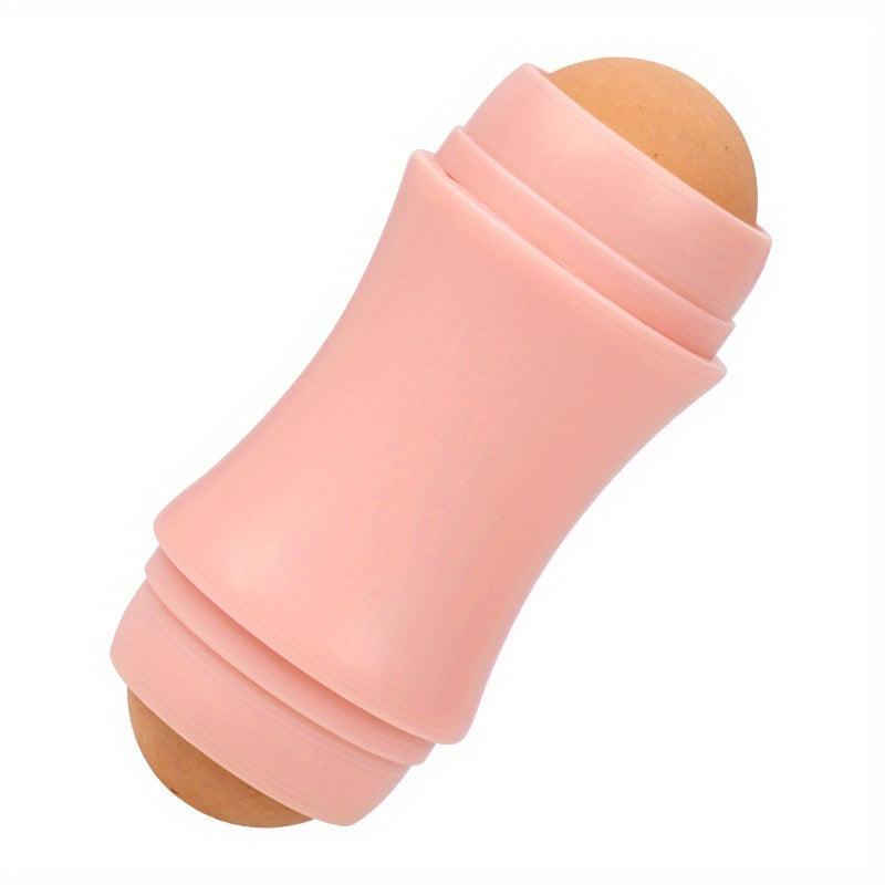 Double Headed Face Absorbing Roller Natural Volcanic Stone Facial Pore