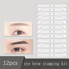 12pcs Eyebrow Stencils for Perfect Brows Variety of Face Shapes
