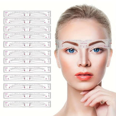 12pcs Eyebrow Stencils for Perfect Brows Variety of Face Shapes