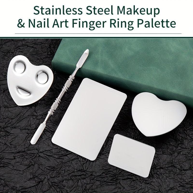 Metal Makeup Palette Spatula Set for Mixing Foundation