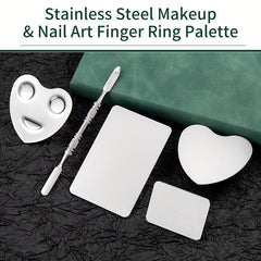 Metal Makeup Palette Spatula Set for Mixing Foundation