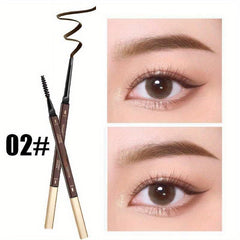 Dual-Ended Eyebrow Pencil, Waterproof 5 Colors, Enhance Women Makeup