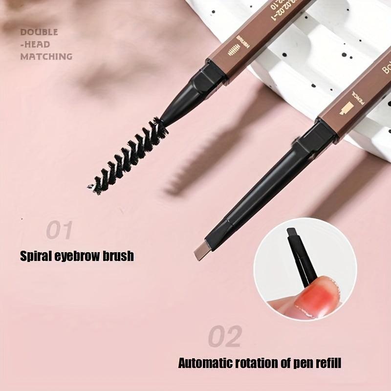 Dual-Ended Eyebrow Pencil, Waterproof 5 Colors, Enhance Women Makeup
