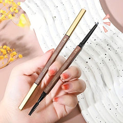Dual-Ended Eyebrow Pencil, Waterproof 5 Colors, Enhance Women Makeup