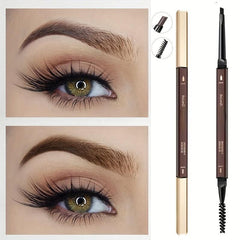 Dual-Ended Eyebrow Pencil, Waterproof 5 Colors, Enhance Women Makeup