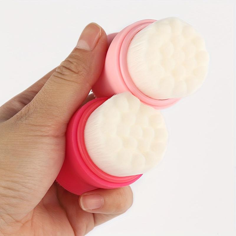 Mini Facial Cleansing Brush Soft Bristle Cleansing and Scrubber Side