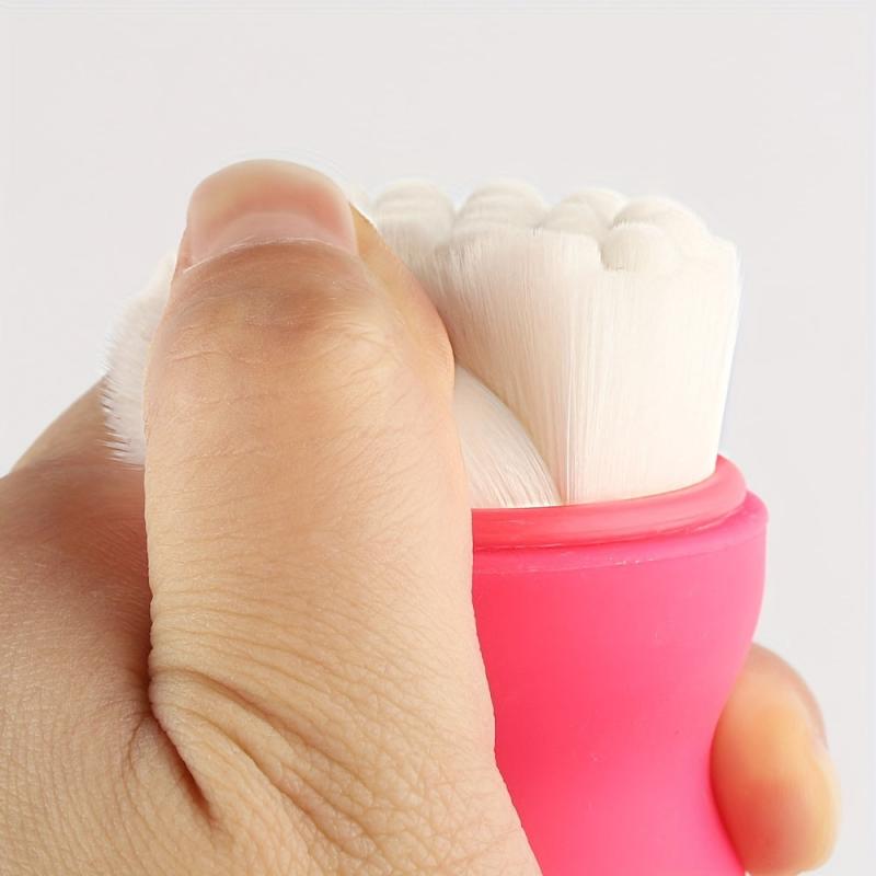 Mini Facial Cleansing Brush Soft Bristle Cleansing and Scrubber Side