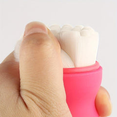 Mini Facial Cleansing Brush Soft Bristle Cleansing and Scrubber Side