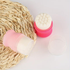 Mini Facial Cleansing Brush Soft Bristle Cleansing and Scrubber Side