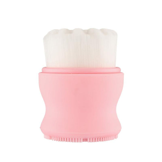 Mini Facial Cleansing Brush Soft Bristle Cleansing and Scrubber Side