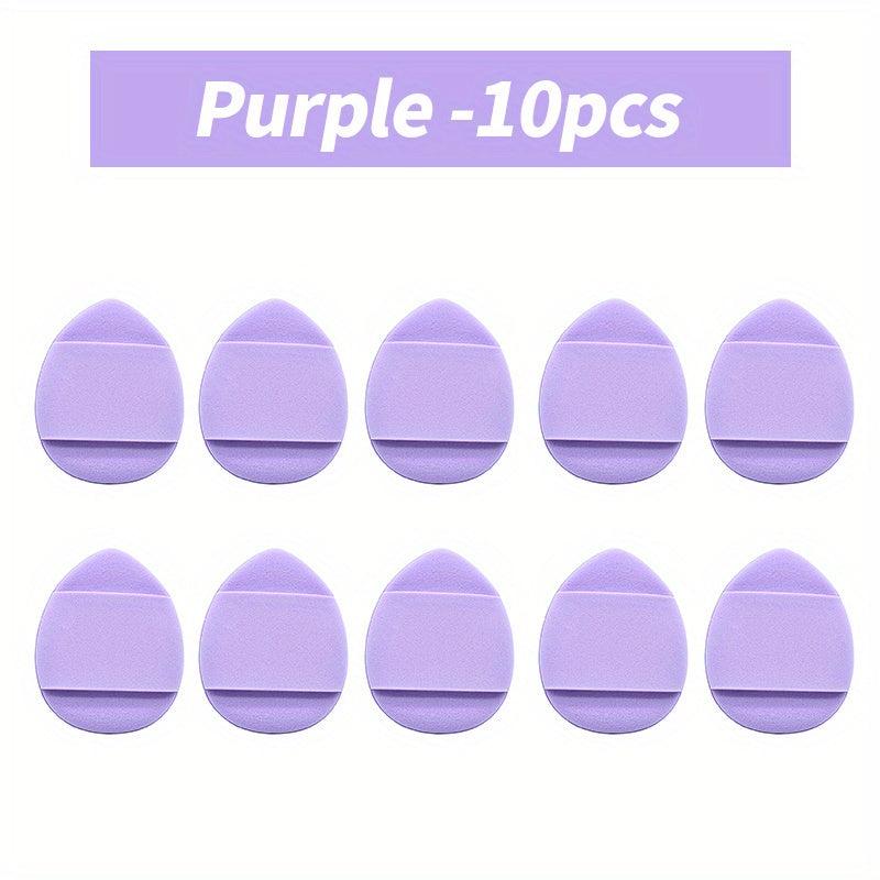 Portable Finger Powder Puff Set Soft Body Cosmetic Sponge Puff for Makeup