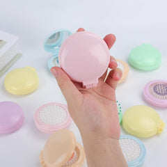 Folding Comb Mirror Set Portable Dual-use Smooth Hair Comb