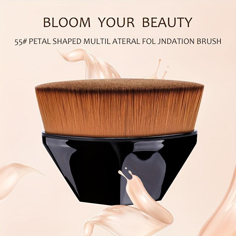 Hexagon Flat Top Kabuki Brush for Foundation & Blush