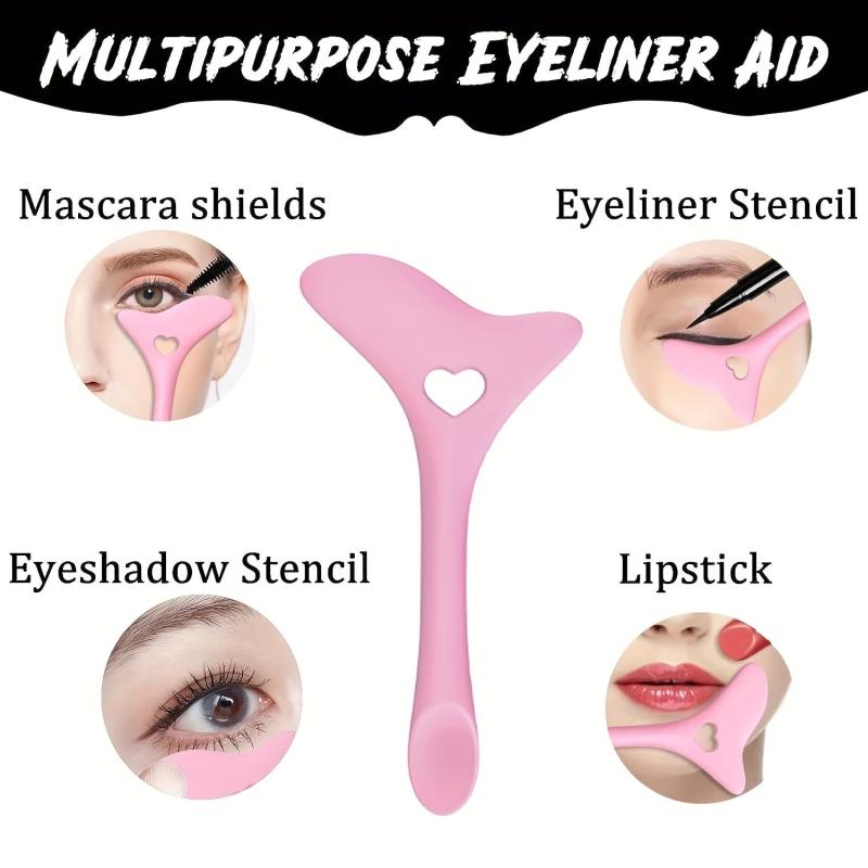 Eyeliner Brush & Silicone Template Kit for Perfect Makeup Aid