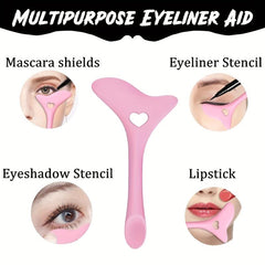 Eyeliner Brush & Silicone Template Kit for Perfect Makeup Aid