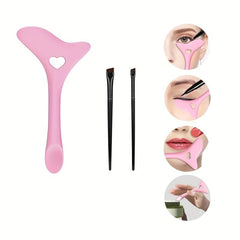 Eyeliner Brush & Silicone Template Kit for Perfect Makeup Aid