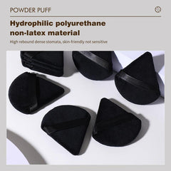 8PCS Triangle Makeup Puff for Loose Powder Soft Body Washable
