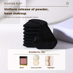 8PCS Triangle Makeup Puff for Loose Powder Soft Body Washable