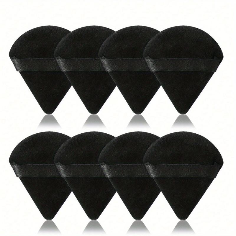 8PCS Triangle Makeup Puff for Loose Powder Soft Body Washable