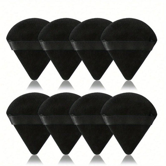 8PCS Triangle Makeup Puff for Loose Powder Soft Body Washable
