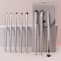 8pcs Makeup Brushes Set with Container Case Bag