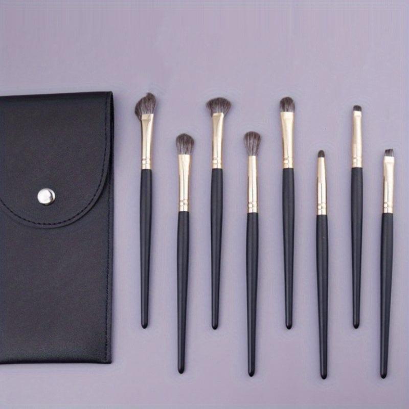 8pcs Makeup Brushes Set with Container Case Bag