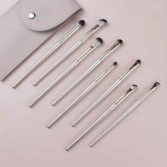 8pcs Makeup Brushes Set with Container Case Bag