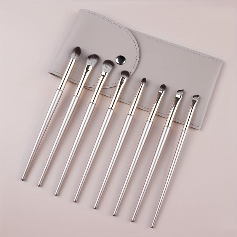 8pcs Makeup Brushes Set with Container Case Bag