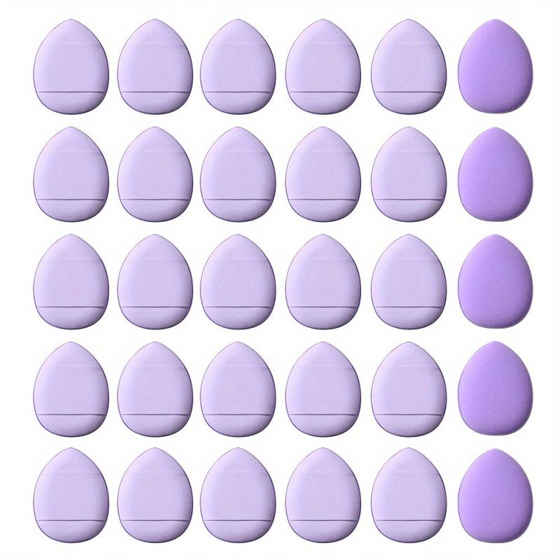 30pcs Finger Puff Mini Finger Makeup Sponges Soft Beauty Cosmetic Makeup Tools