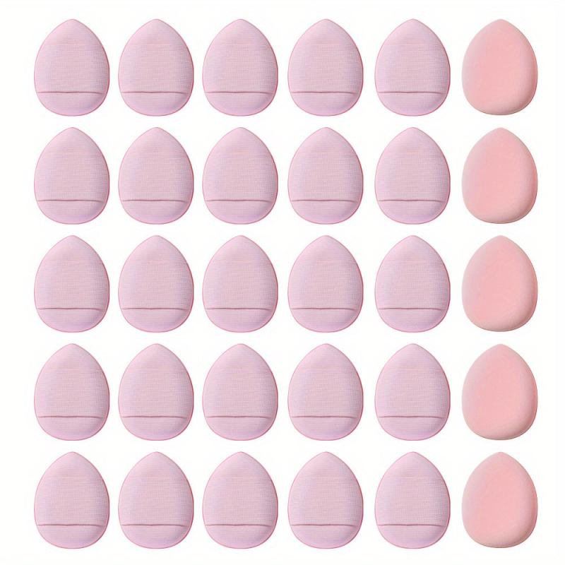 30pcs Finger Puff Mini Finger Makeup Sponges Soft Beauty Cosmetic Makeup Tools