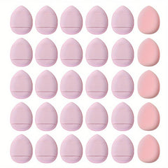 30pcs Finger Puff Mini Finger Makeup Sponges Soft Beauty Cosmetic Makeup Tools