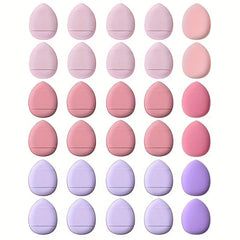 30pcs Finger Puff Mini Finger Makeup Sponges Soft Beauty Cosmetic Makeup Tools