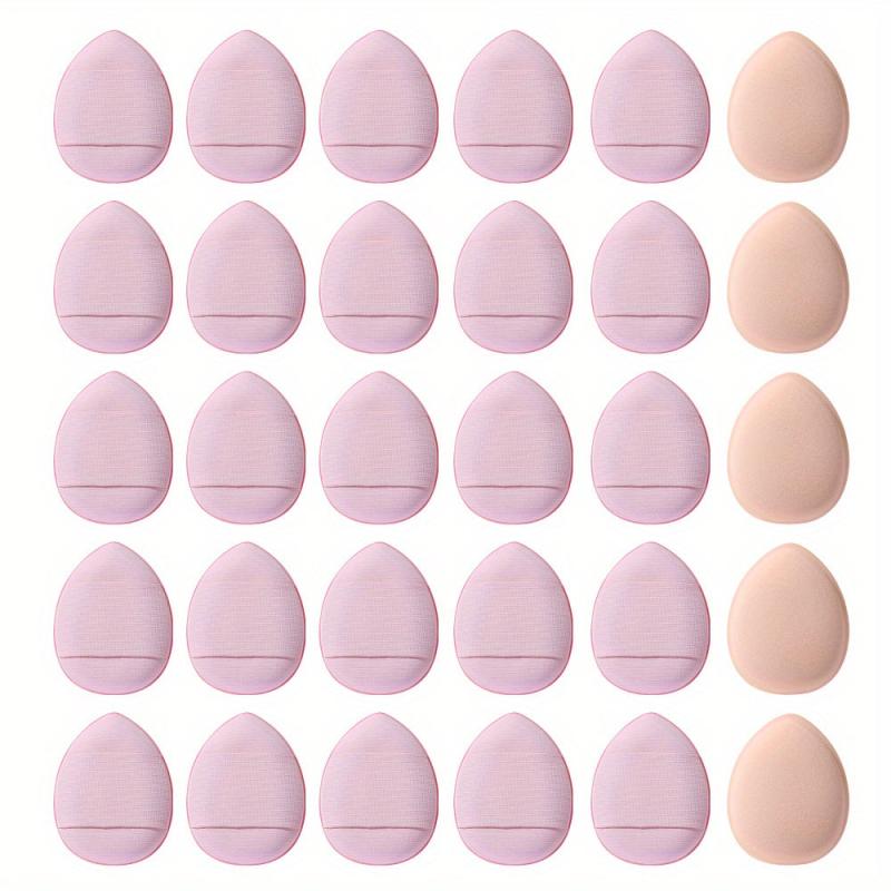 30pcs Finger Puff Mini Finger Makeup Sponges Soft Beauty Cosmetic Makeup Tools