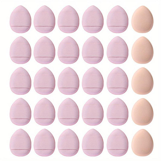 30pcs Finger Puff Mini Finger Makeup Sponges Soft Beauty Cosmetic Makeup Tools
