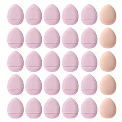 30pcs Finger Puff Mini Finger Makeup Sponges Soft Beauty Cosmetic Makeup Tools
