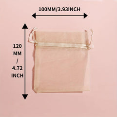 10pcs Drawstring Pouches for Makeup Tools and Jewelry Storage
