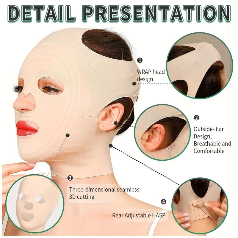 3D Breathable Reusable Face Mask Lift Up Belt Band Thin Mask Beauty