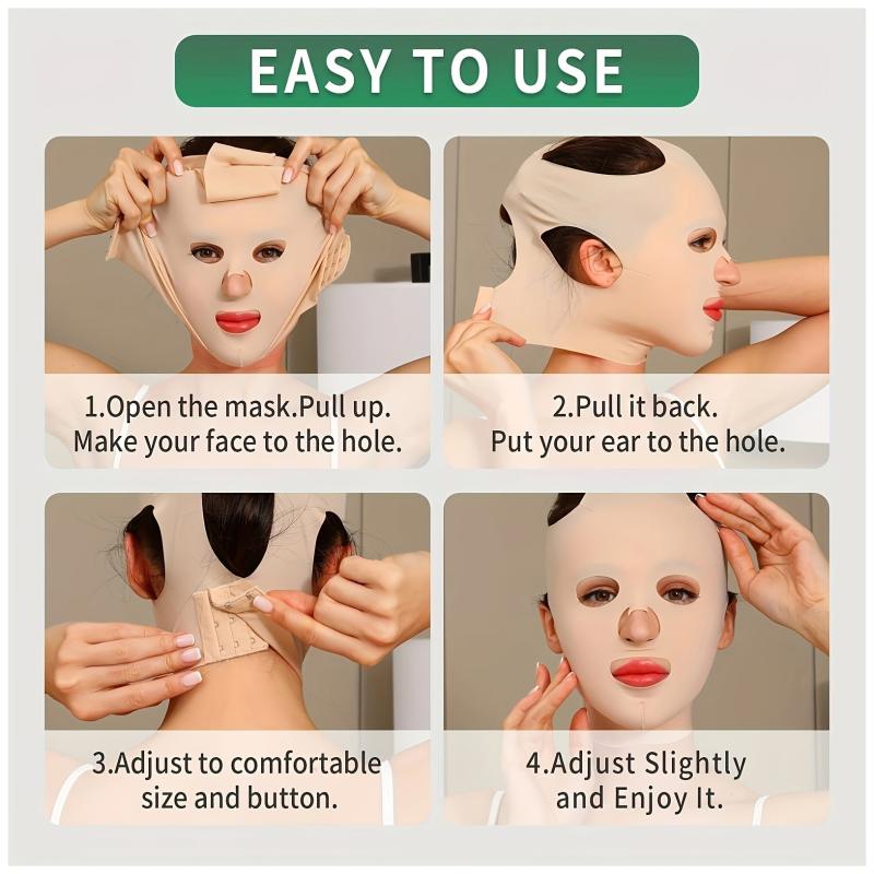 3D Breathable Reusable Face Mask Lift Up Belt Band Thin Mask Beauty