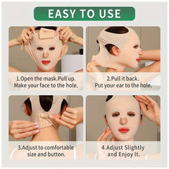 3D Breathable Reusable Face Mask Lift Up Belt Band Thin Mask Beauty