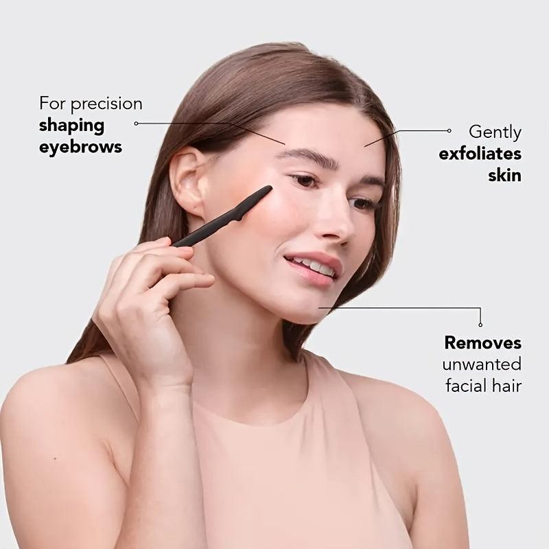 12 Pcs Eyebrow Razor Facial Razor Eyebrow Grooming Tool Stainless Steel