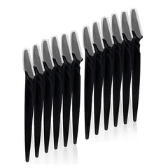 12 Pcs Eyebrow Razor Facial Razor Eyebrow Grooming Tool Stainless Steel
