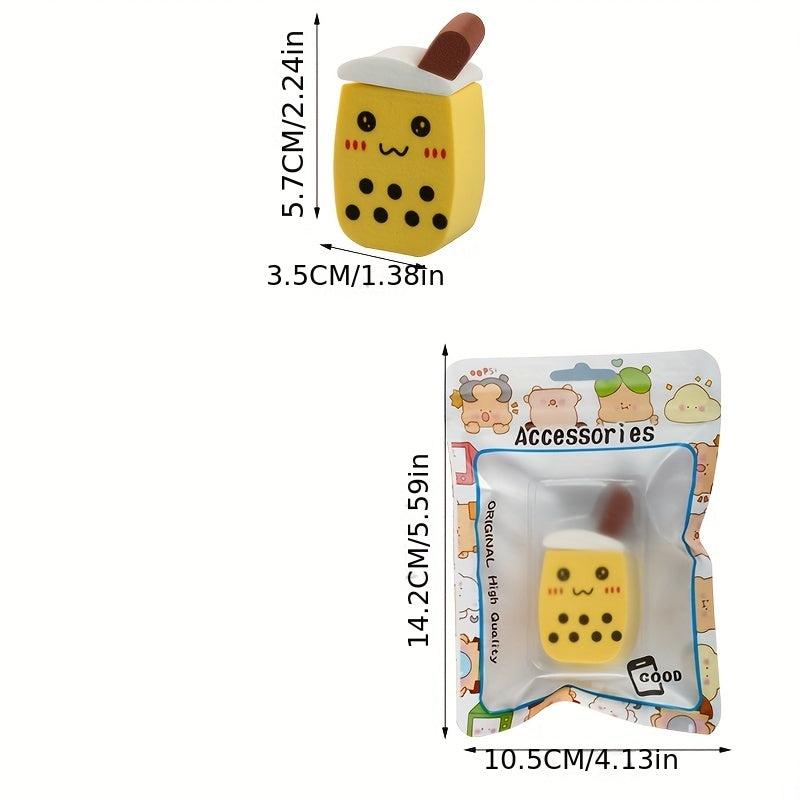 Cartoon Powder Puff Milk Tea Makeup Puff Soft Cosmetic Sponge