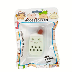 Cartoon Powder Puff Milk Tea Makeup Puff Soft Cosmetic Sponge